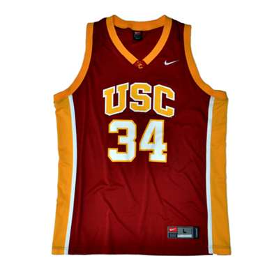 Nike Usc Trojans Replica Basketball Jersey - #34 Crimson
