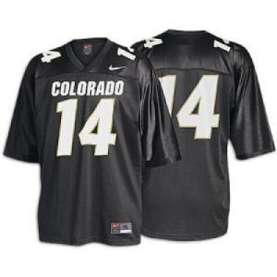 Youth Colosseum Black/White Colorado Buffaloes Football Jersey and
