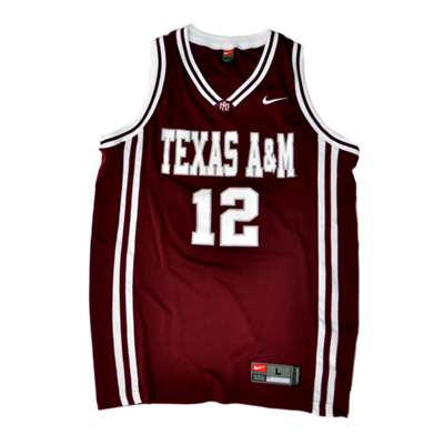 Nike Texas A&m Aggies Replica Basketball Jersey - #12 Maroon