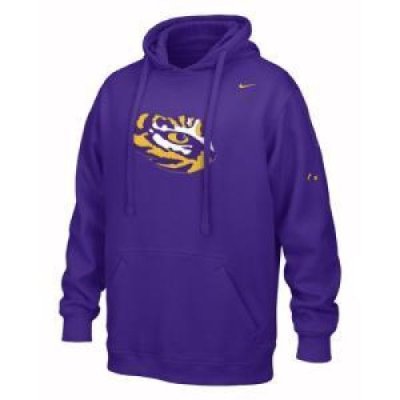 LSU, LSU Nike Club Fleece Hoodie