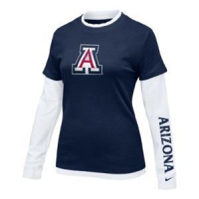 Arizona Women's L/s College 2-in-1 Tee