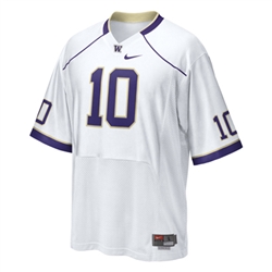 Nike Washington Huskies Replica Football Jersey - #10 White