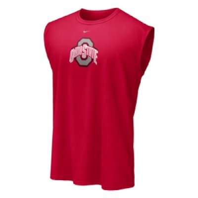 Nike Ohio State Buckeyes Sleeveless Dri-fit Logo Tee