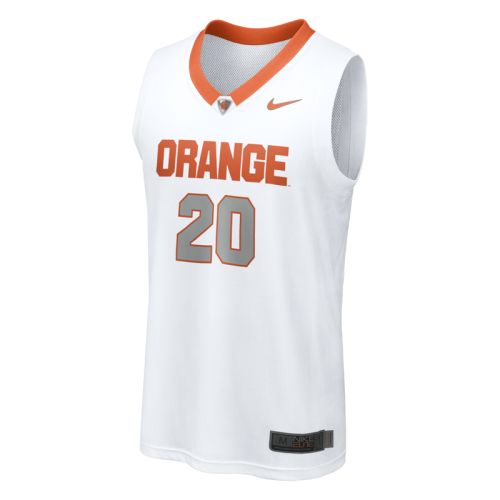 Nike Syracuse Orangemen Replica Basketball Jersey - #20 White