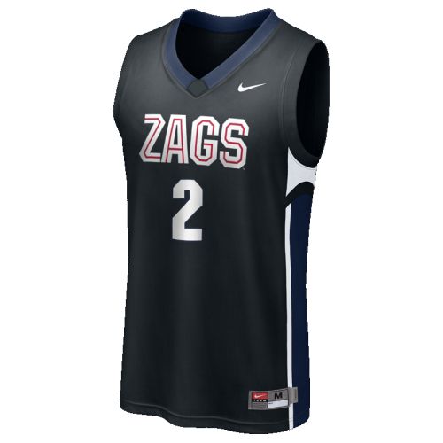 Nike Gonzaga Bulldogs Replica Basketball Jersey - #2 Black