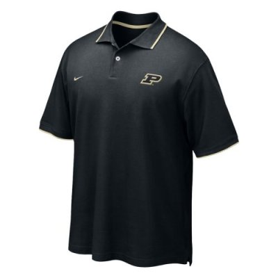 Purdue Boilermakers Polo Shirt - Nike Cotton Pique Polo Shirt