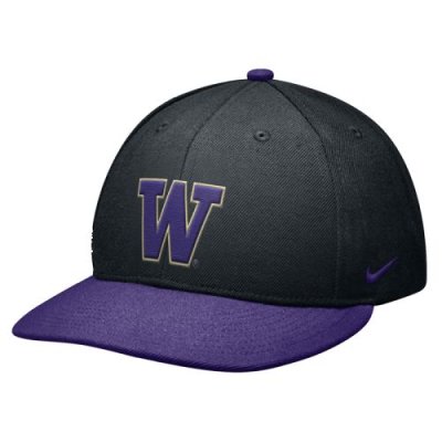 Nike Washington Huskies Elite 643 Fitted Flat Bill Hat