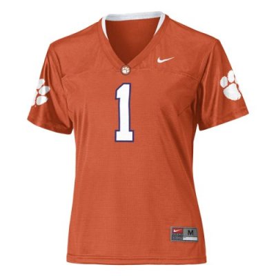 Nike Clemson Tigers Womens Replica Football Jersey - #1 Orange