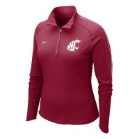 Nike Washington State Cougars Womens Half-zip Dri-fit Element Top