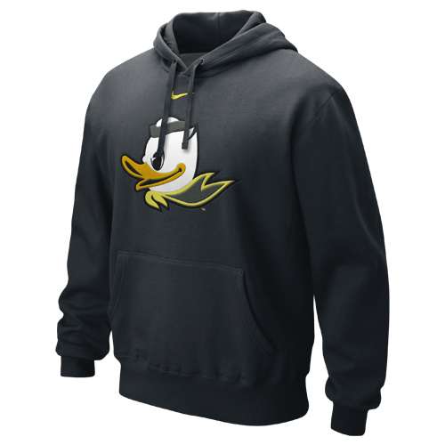 Nike Oregon Ducks Puddles The Duck Logo Hooded Sweatshirt Black