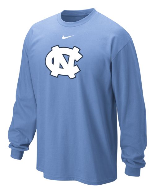 Nike North Carolina Tar Heels Long Sleeve Classic Logo T-shirt