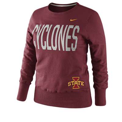 Nike Iowa State Cyclones Women's Classic Fleece Crew Sweatshirt