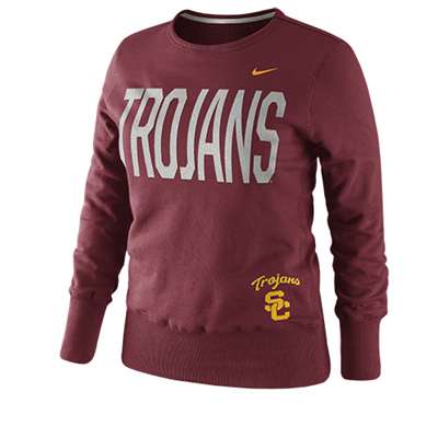 Nike USC Trojans Women's Classic Fleece Crew Sweatshirt