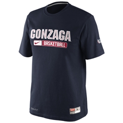 Nike Gonzaga Bulldogs Team Issue Practice T-Shirt