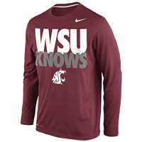 Nike Washington State Cougars Knows Legend Long-Sleeve T-Shirt