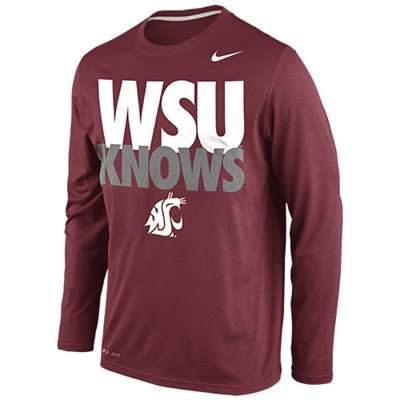 Nike Washington State Cougars Knows Legend Long-Sleeve T-Shirt