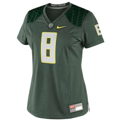 Nike Oregon Ducks Women's Replica Football Jersey - #8 Green