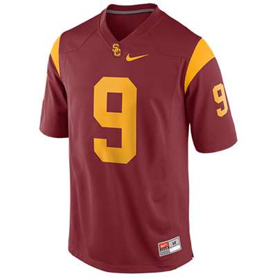 Nike Usc Trojans Replica Football Jersey - #9 Crimson