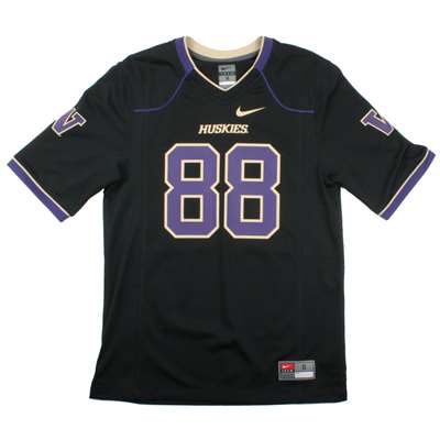 Nike Washington Huskies Replica Football Jersey - #88 Black