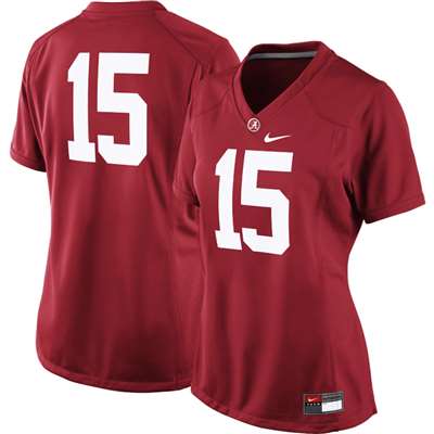 Nike Alabama Crimson Tide Women's Replica Football Jersey - #15 Crimson