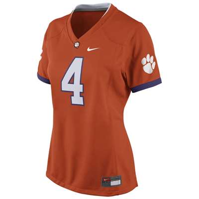 Nike Clemson Tigers Women's Replica Football Jersey - #4 Orange