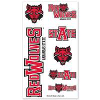 Arkansas State Redwolves Temporary Tattoos