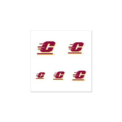 Central Michigan Chippewas Fingernail Tattoos - 4 Pack