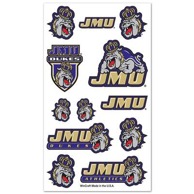 James Madison Dukes Temporary Tattoos