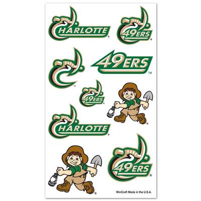 North Carolina-Charlotte 49ers Temporary Tattoos