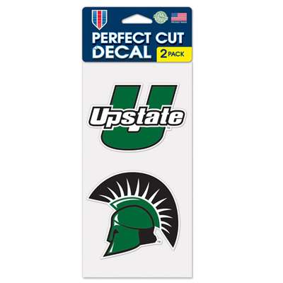 South Carolina Upstate Spartans Perfect Cut Decal 4" x 4" - Set of 2