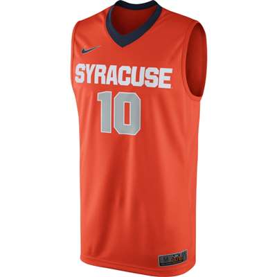 Nike Syracuse Orange Replica Basketball Jersey - #10 - Orange