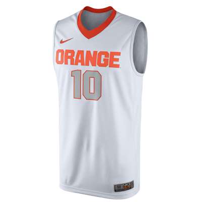 Nike Syracuse Orange Replica Basketball Jersey - #10 - White