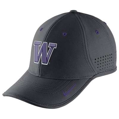 Nike Washington Huskies Dri-FIT Coaches Cap - Anthracite