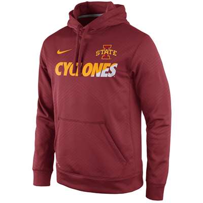 Nike Iowa State Cyclones Sideline KO Fleece Hood Sweatshirt