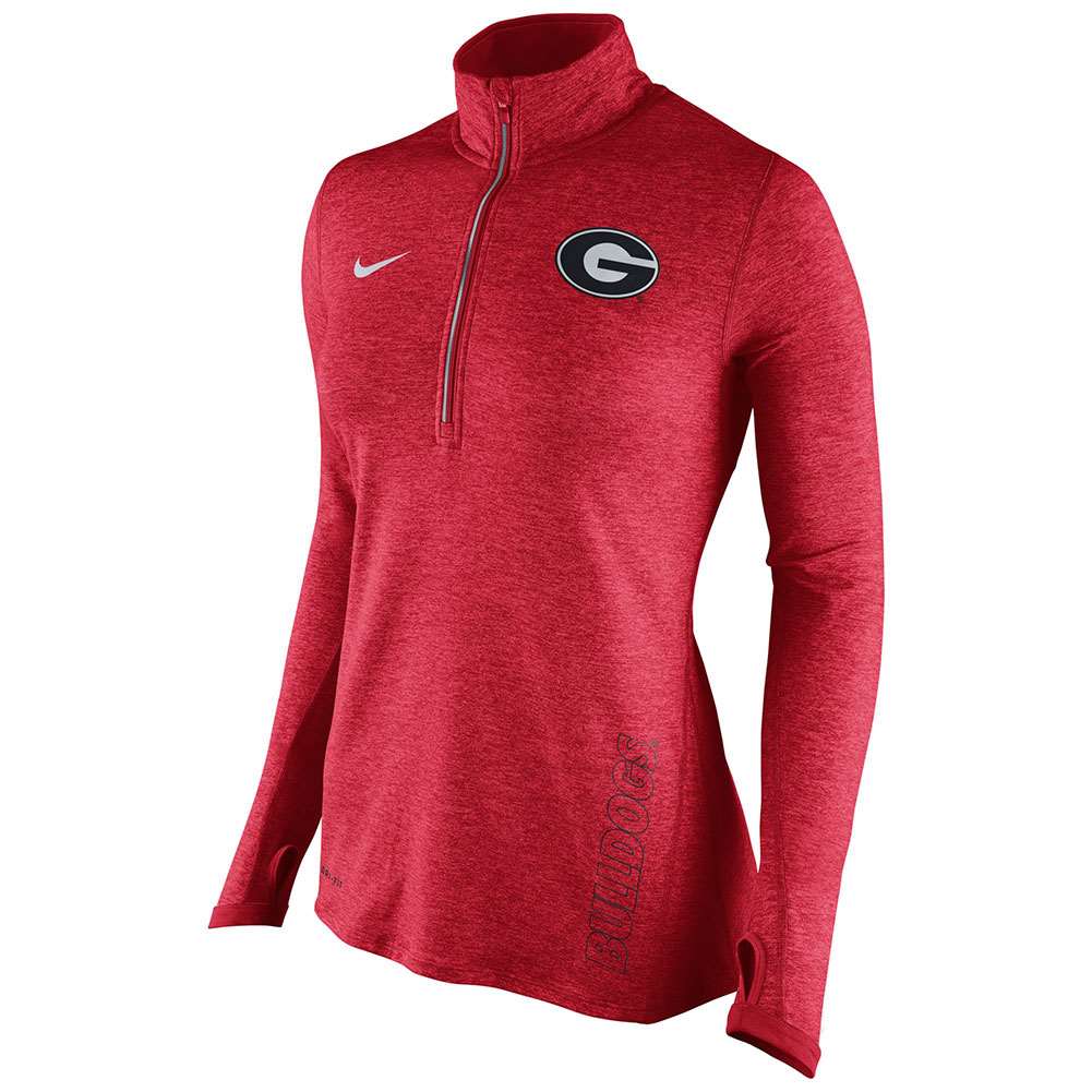 Nike Georgia Bulldogs Women's Half-Zip Dri-FIT Element Top