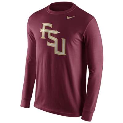 Nike Florida State Seminoles Cotton Long Sleeve Logo T-Shirt