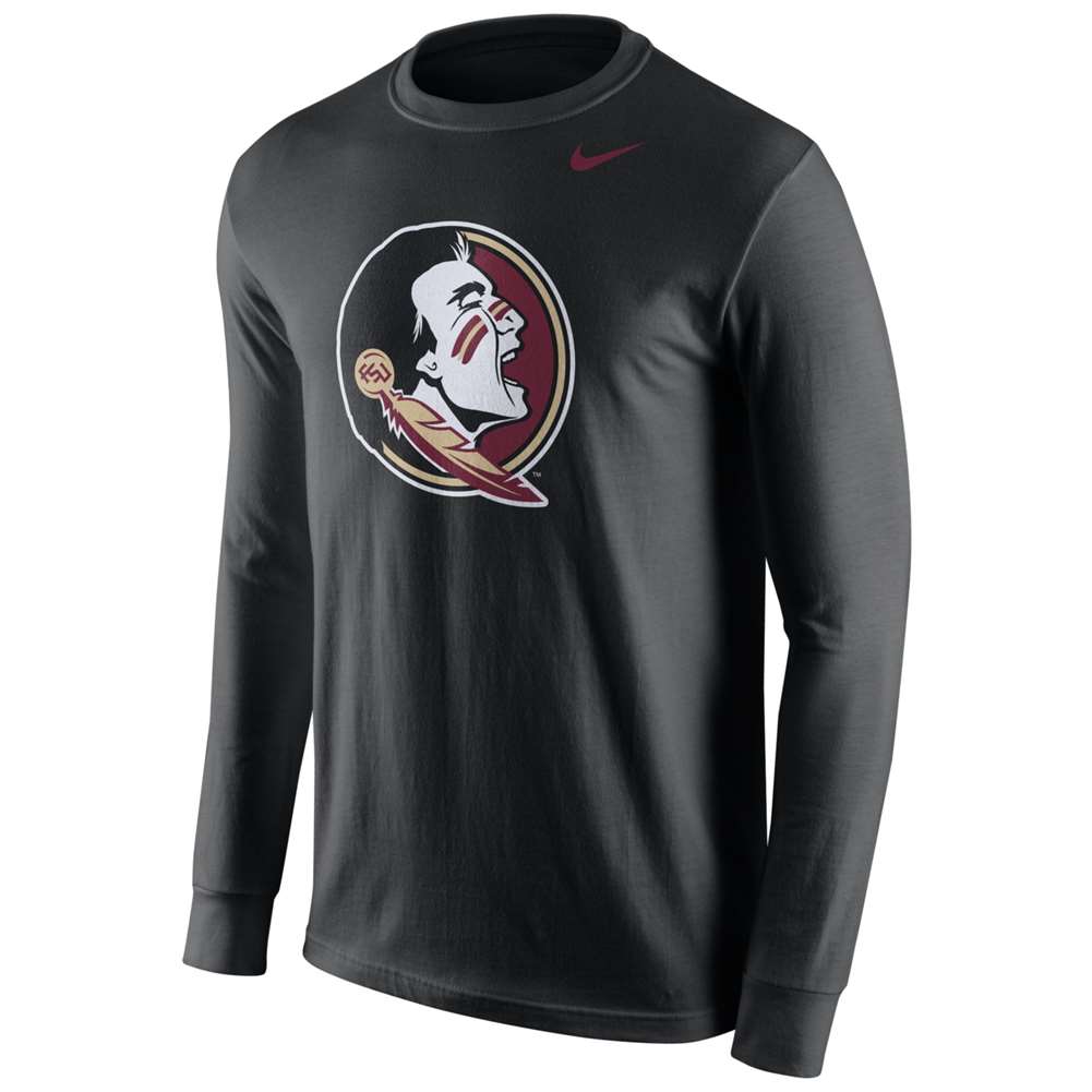 Nike Florida State Seminoles Cotton Long Sleeve Logo T-Shirt