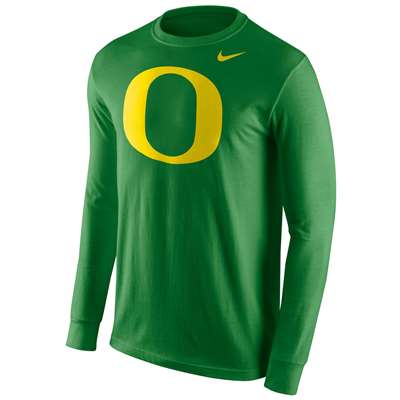 Nike Oregon Ducks Cotton Long Sleeve Logo T-Shirt