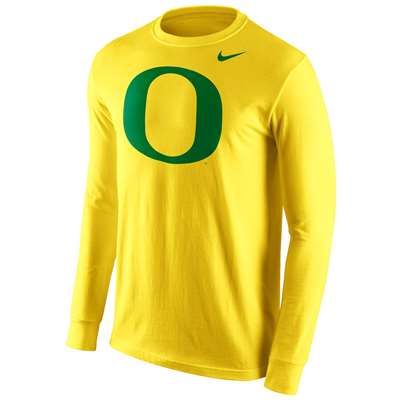 Nike Oregon Ducks Cotton Long Sleeve Logo T-Shirt