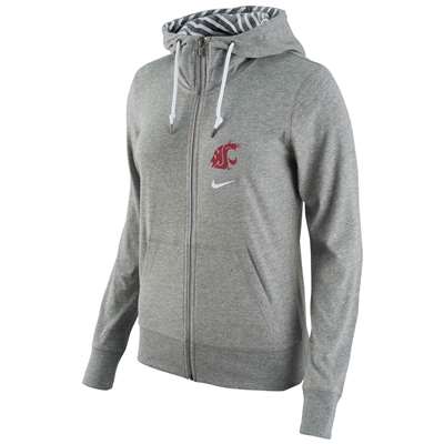 Nike Washington State Cougars Women's Gym Vintage Full Zip Hood