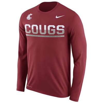 cougars nike staff washington sleeve state