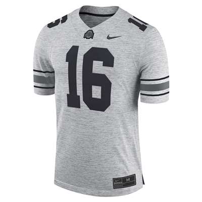 Nike Ohio State Buckeyes Gridiron Football Jersey - #16 Grey