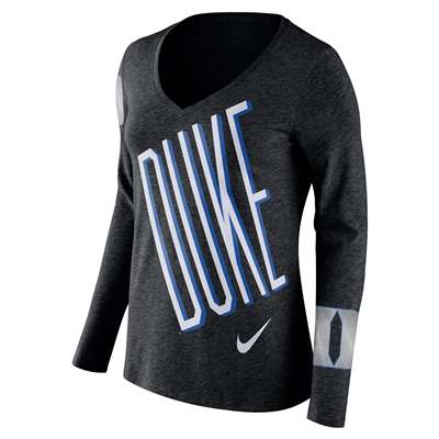 Nike Duke Blue Devils Women's Tri Blend Long Sleeve Tee