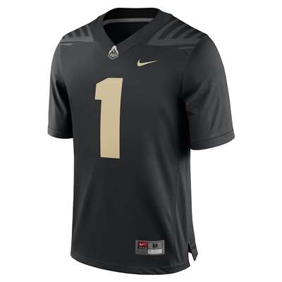 Nike Purdue Boilermakers Game Football Jersey - #1 Black