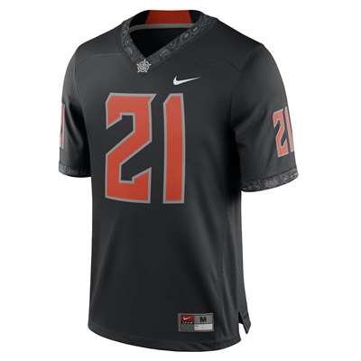 Nike Oklahoma State Replica Football Jersey - #21 Black