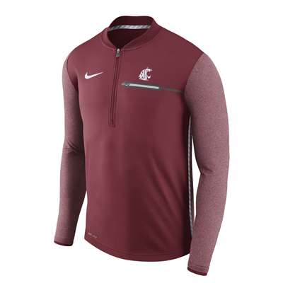 nike coach half zip top