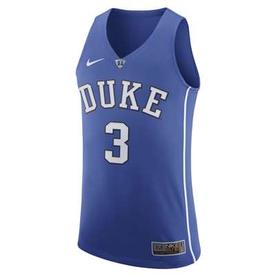 Nike Duke Blue Devils Authentic Basketball Jersey - #3 - Royal