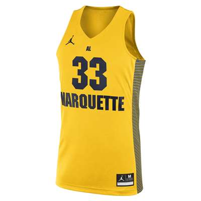 Nike Marquette Golden Eagles Replica Basketball Jersey - #33 - Gold