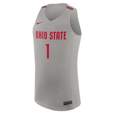 Nike Ohio State Buckeyes Replica Basketball Jersey - #1 Grey