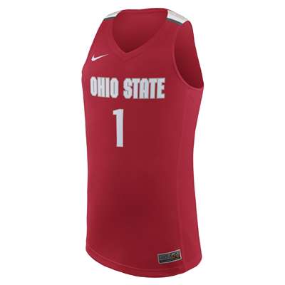 Nike Ohio State Buckeyes Replica Basketball Jersey - #1 Red